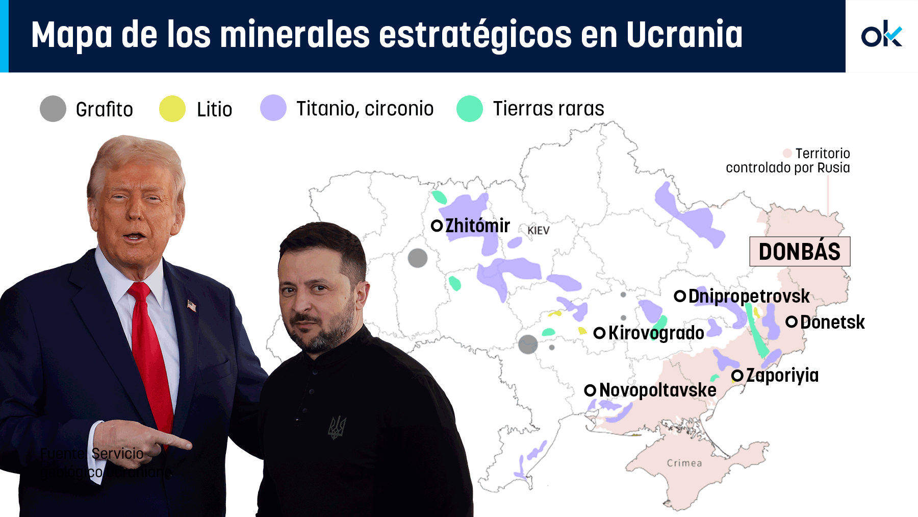 Todos los detalles del acuerdo de tierras raras que negocian Trump y Zelenski