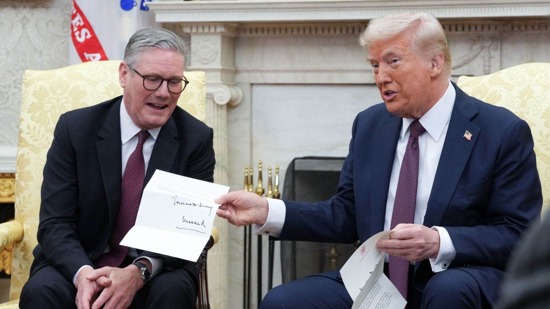Starmer y Trump en el despacho Oval. Efe