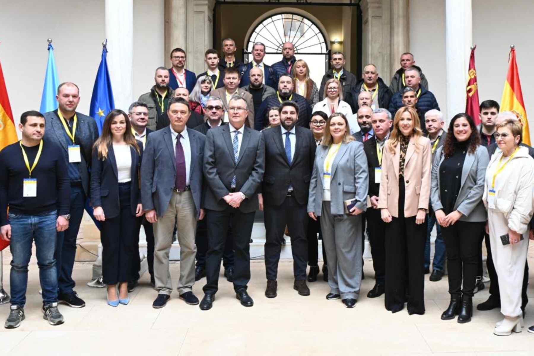 Visita de los alcaldes ucranianos a Murcia.