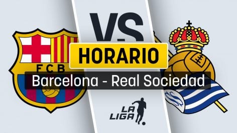 Barcelona – Real Sociedad: horario y dónde ver en directo por TV y online el partido de Liga.