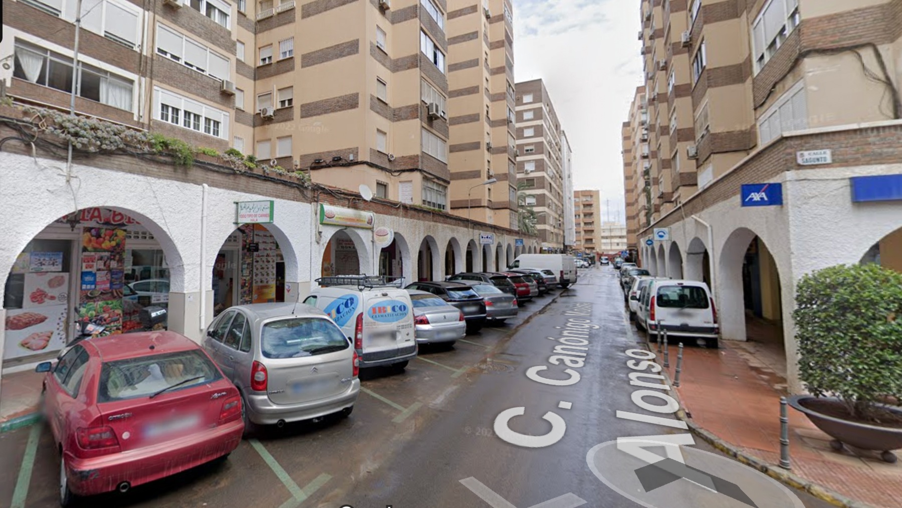 Calle Canónigo Molina Alonso de Almería, lugar del apuñalamiento.