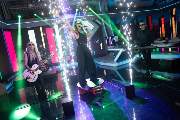 Nancys Rubias actuando en el plató de El Hormiguero (Atresmedia).