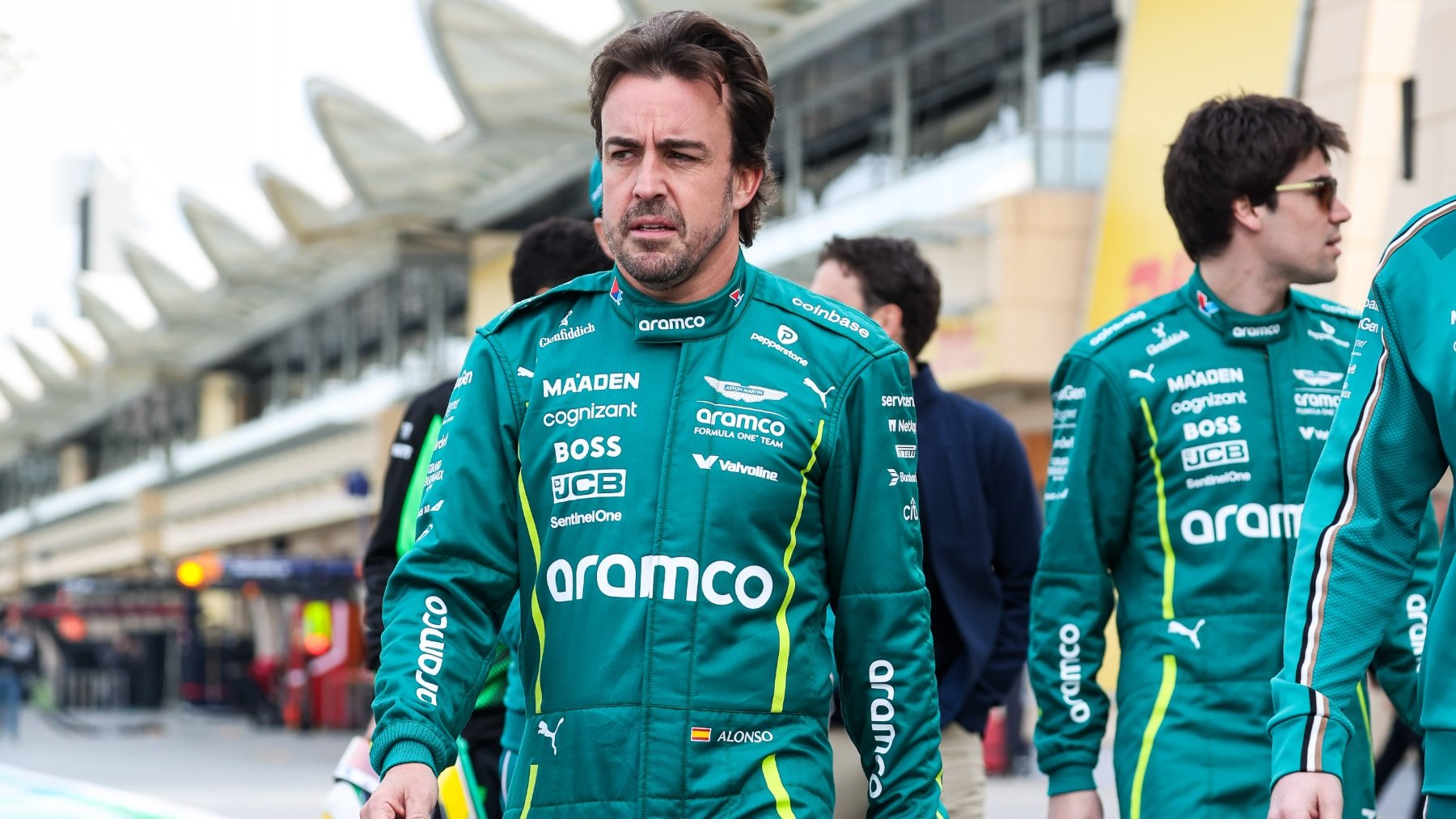 Fernando Alonso en los test de pretemporada de Bahrein. (EP)