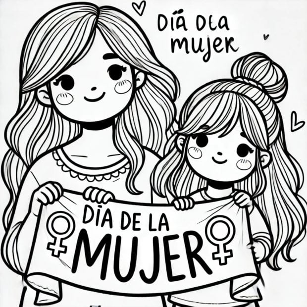 dibujos manualidades Día Mujer