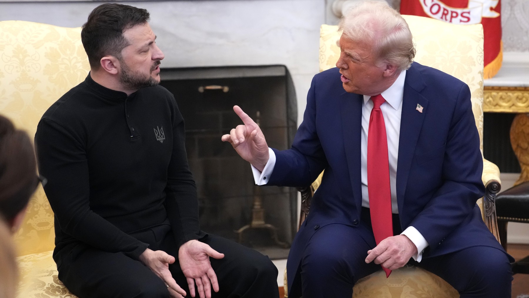 Zelenski y Trump el día de la bronca en el Despacho Oval de la Casa Blanca. (Foto: Getty Images)