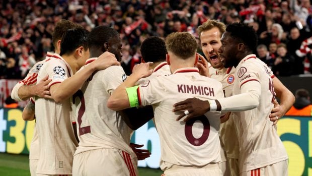 Bayern M&uacute;nich, Resultados Champions octavos