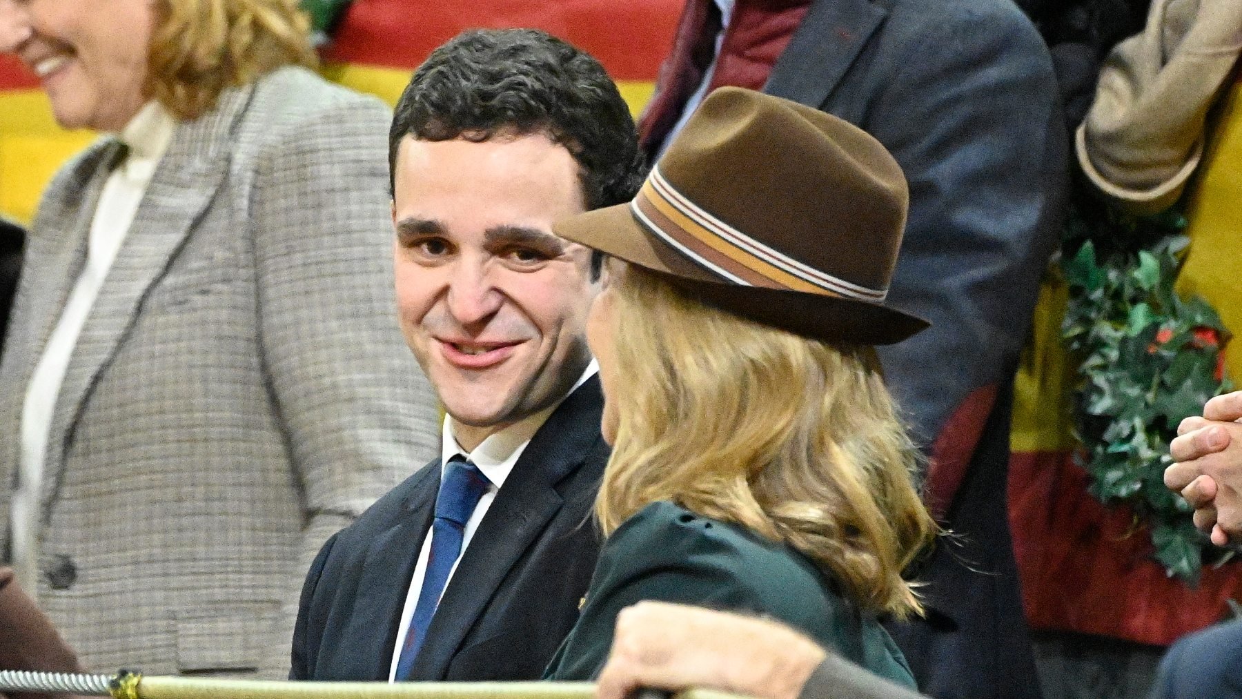 Froilán con doña Elena en Vistalegre en diciembre de 2024. (Foto: Europa Press)