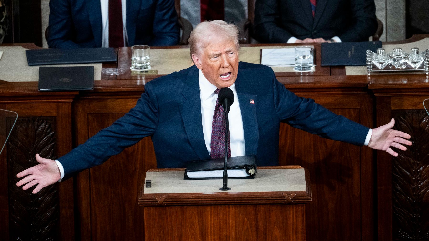 Donald Trump en el Congreso de Estados Unidos este miércoles. (Ep)