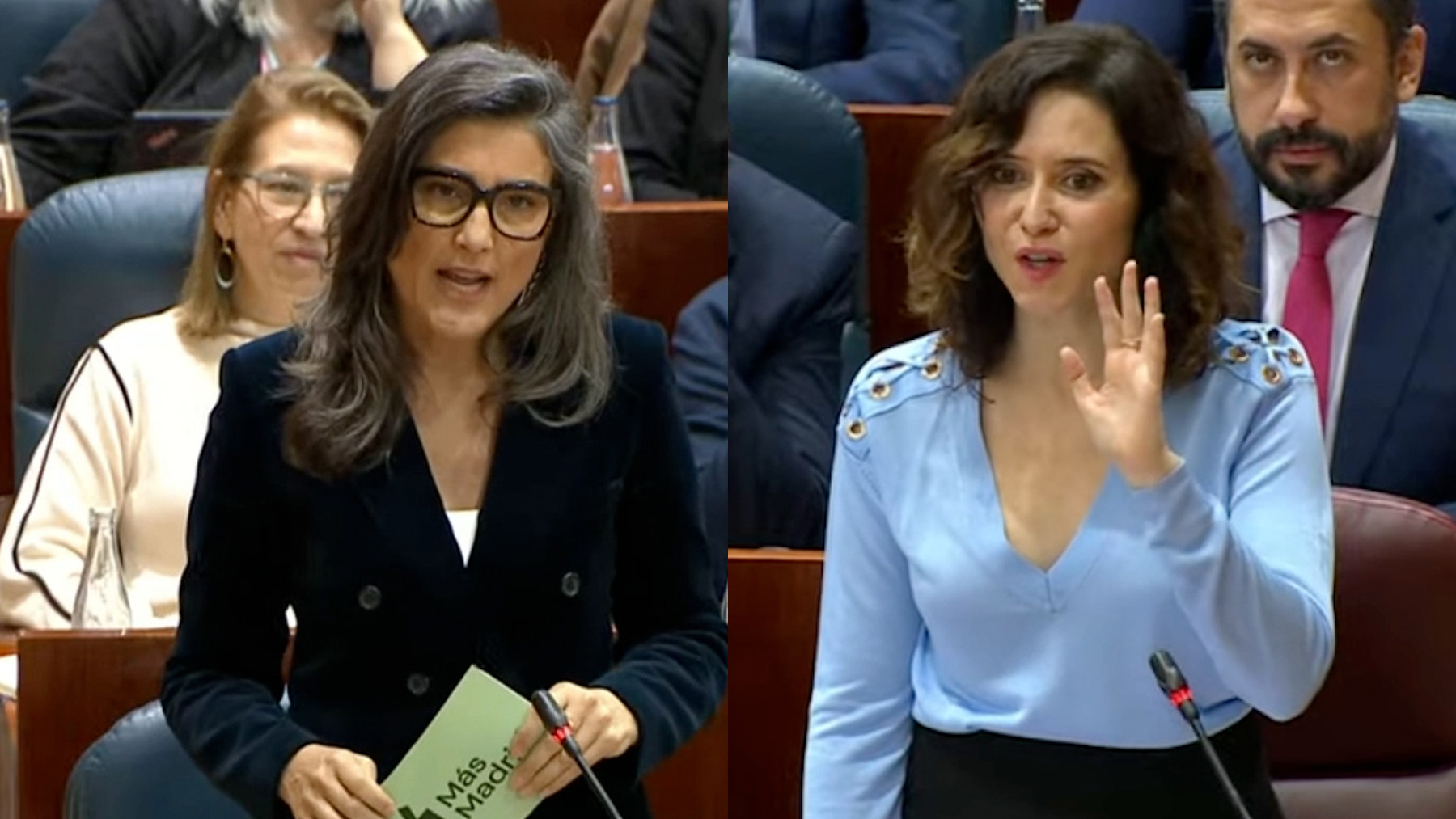 Manuela Bergerot e Isabel Díaz Ayuso.