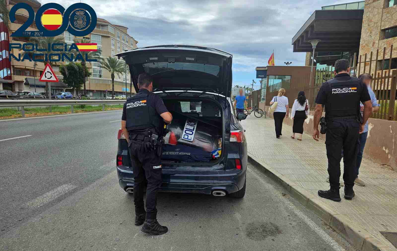 Un coche de la Policía Nacional en Ibiza.