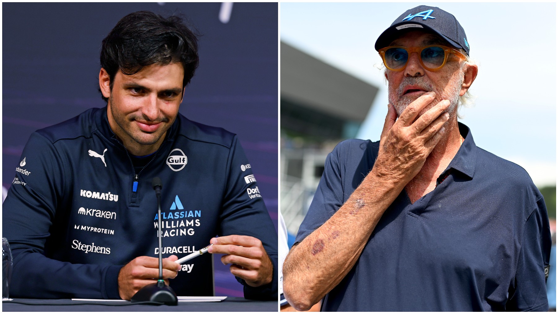 Carlos Sainz fue atacado por Briatore con ironía.