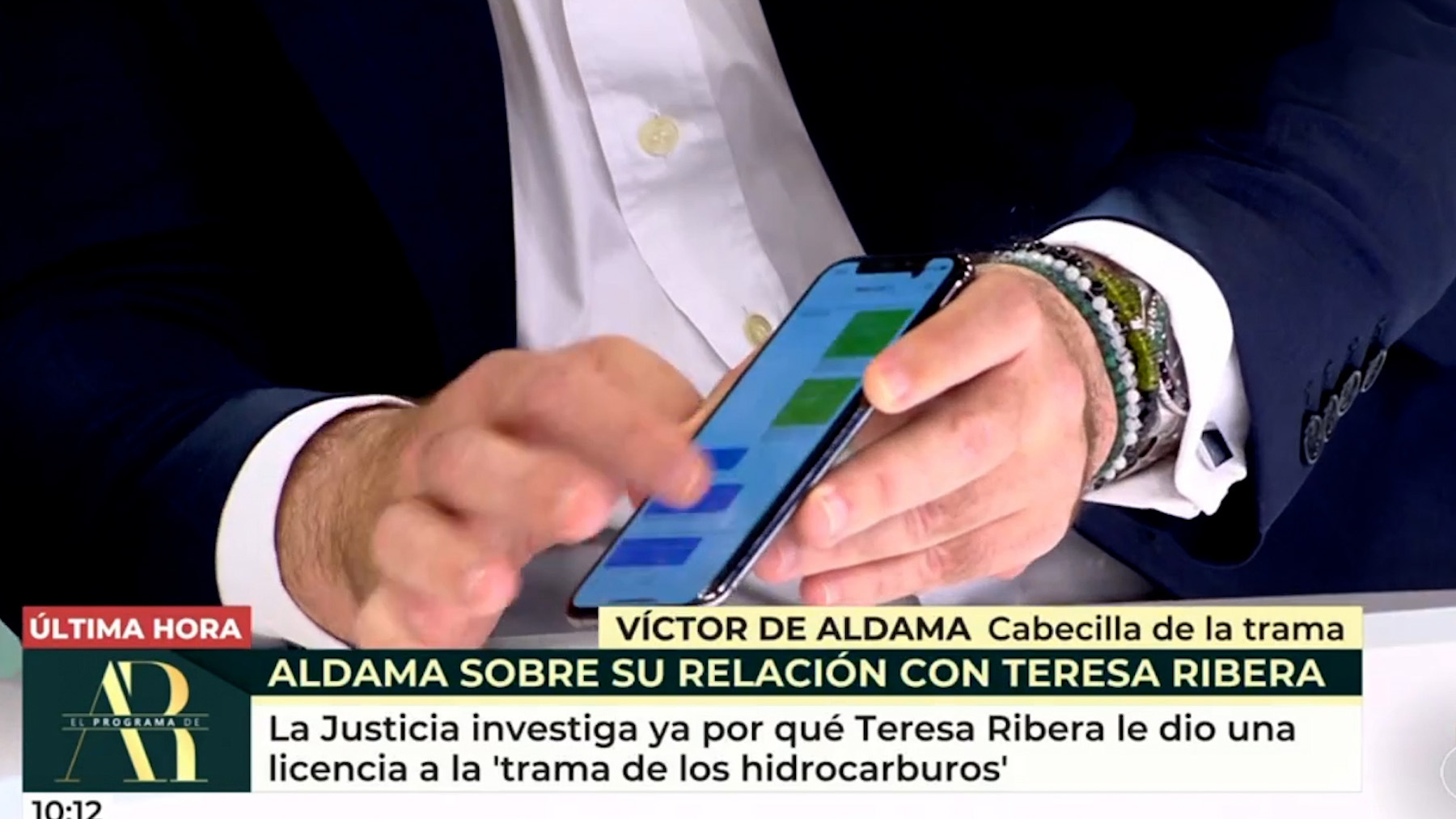 Aldama muestra los whatsapps con Teresa Ribera: «La conocía, he tenido mensajes con ella»