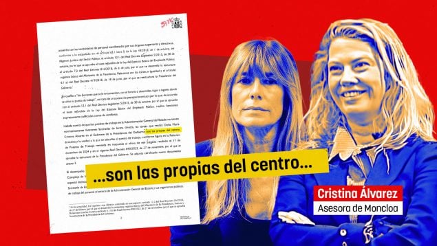 Moncloa se autoincrimina ante el juez: Cristina Álvarez no podía ejercer de secretaria de Begoña Gómez