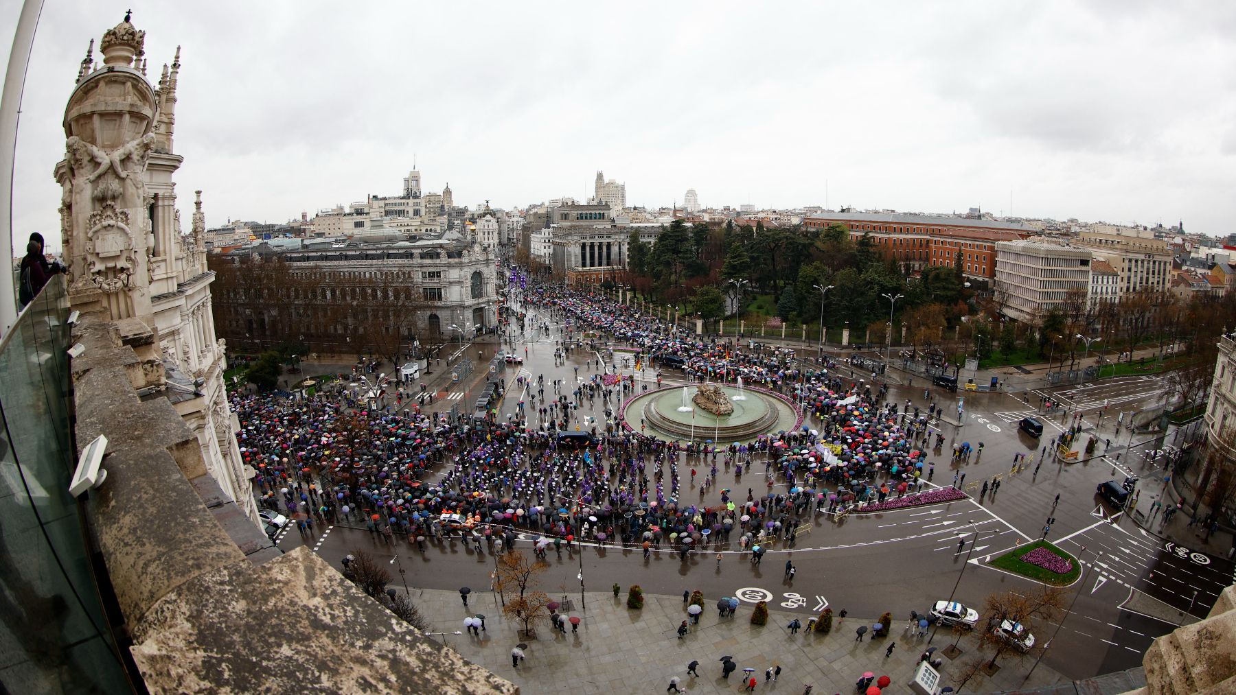 Manifestantes del 8M en Madrid. (EFE)