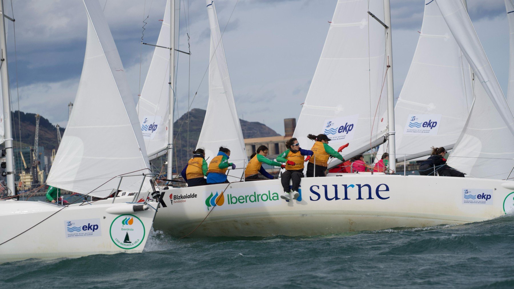 El RCN Puerto Pollença, líder de la Liga Iberdrola de vela femenina