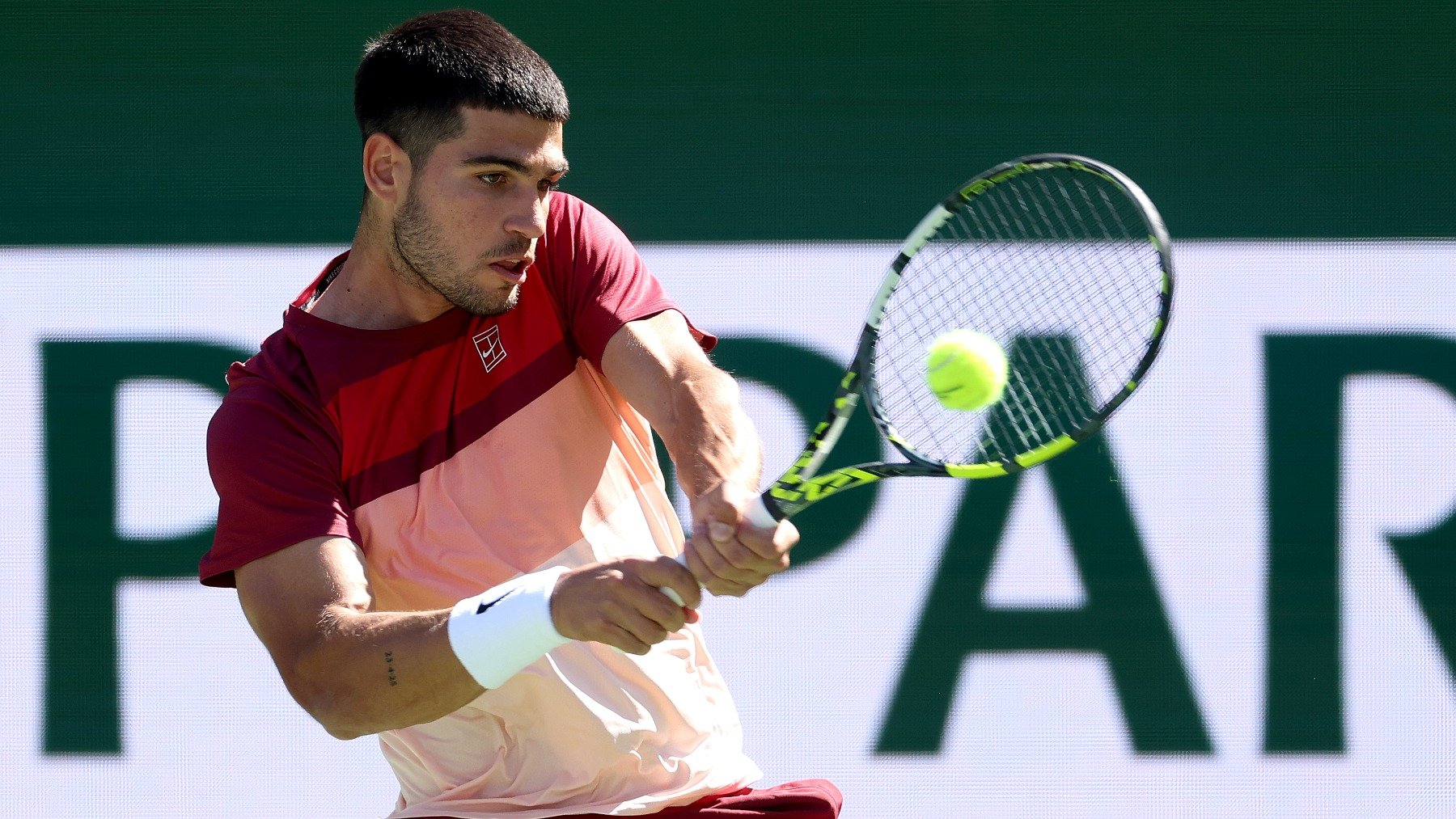 Carlos Alcaraz en Indian Wells. (Getty)