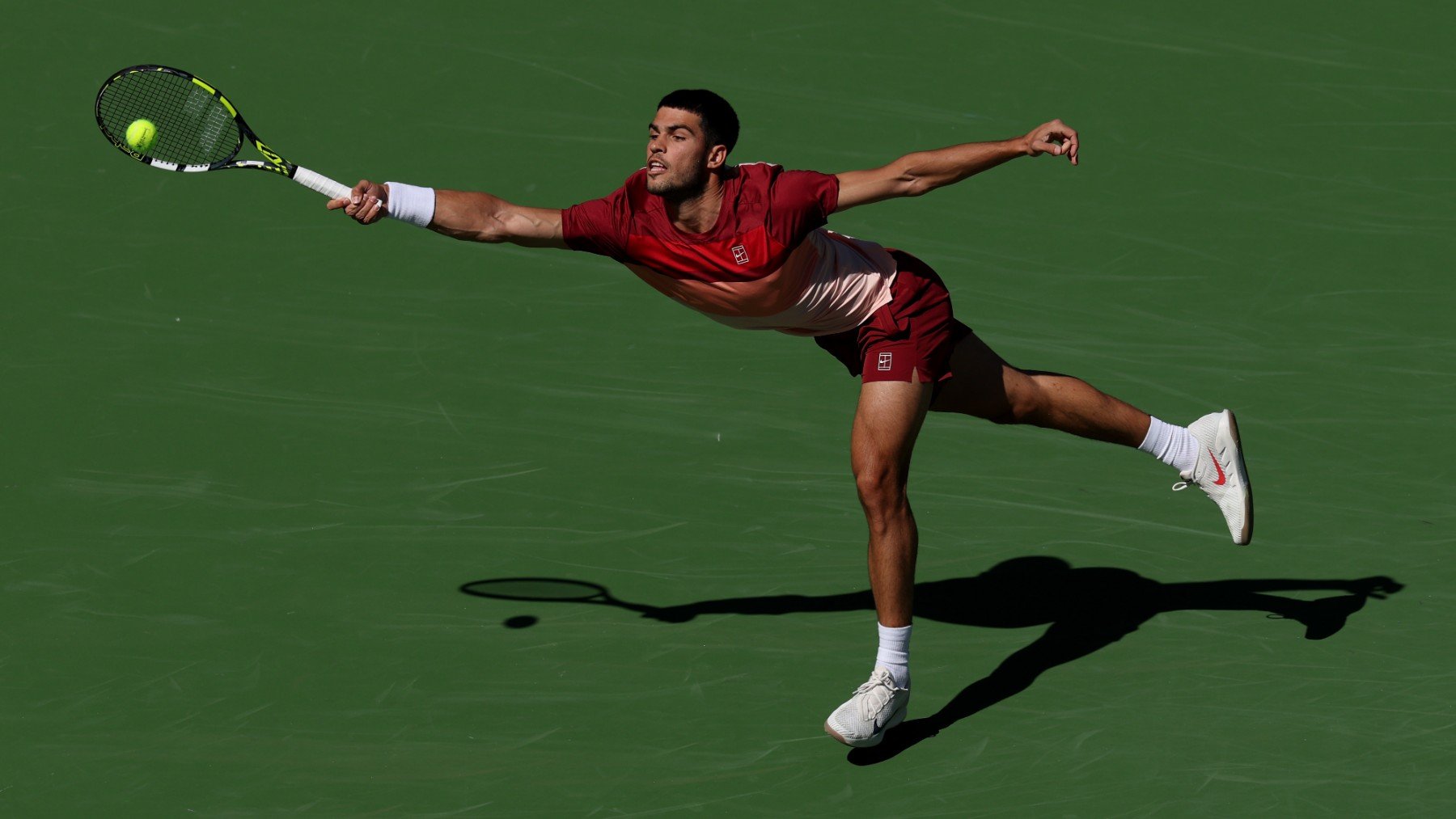 Carlos Alcaraz, en el Masters 1000 de Indian Wells 2025. (Getty)