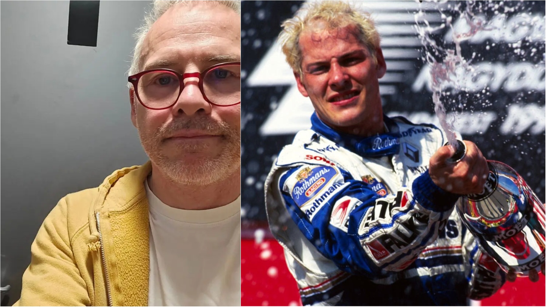 Jacques Villeneuve, ahora y antes.