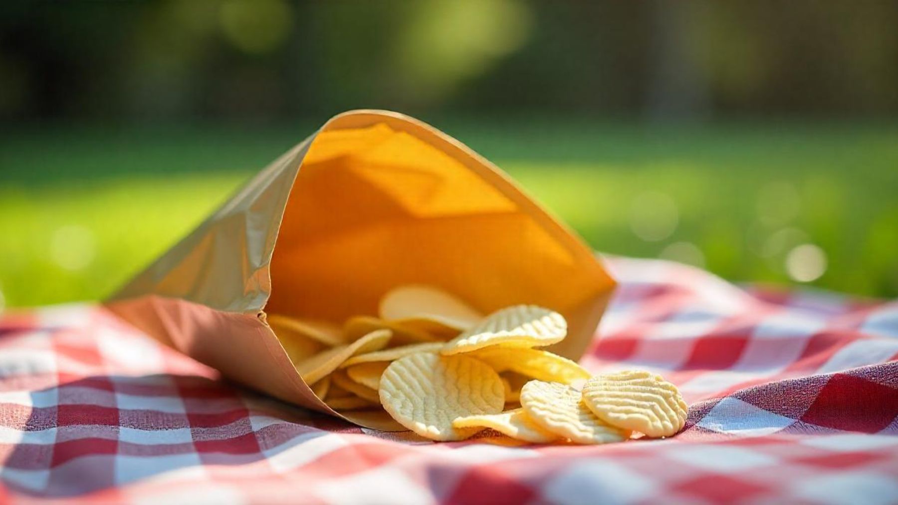 Bolsa de patatas medio vacía. Foto: Freepik IA