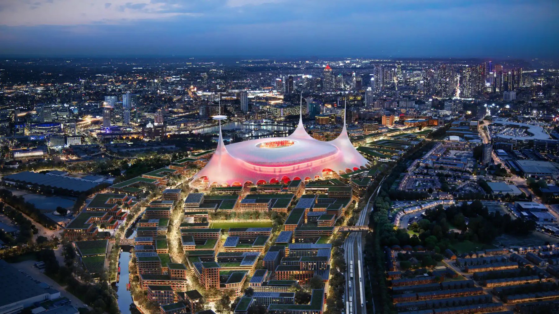 Así proyectan el nuevo estadio del Manchester United.