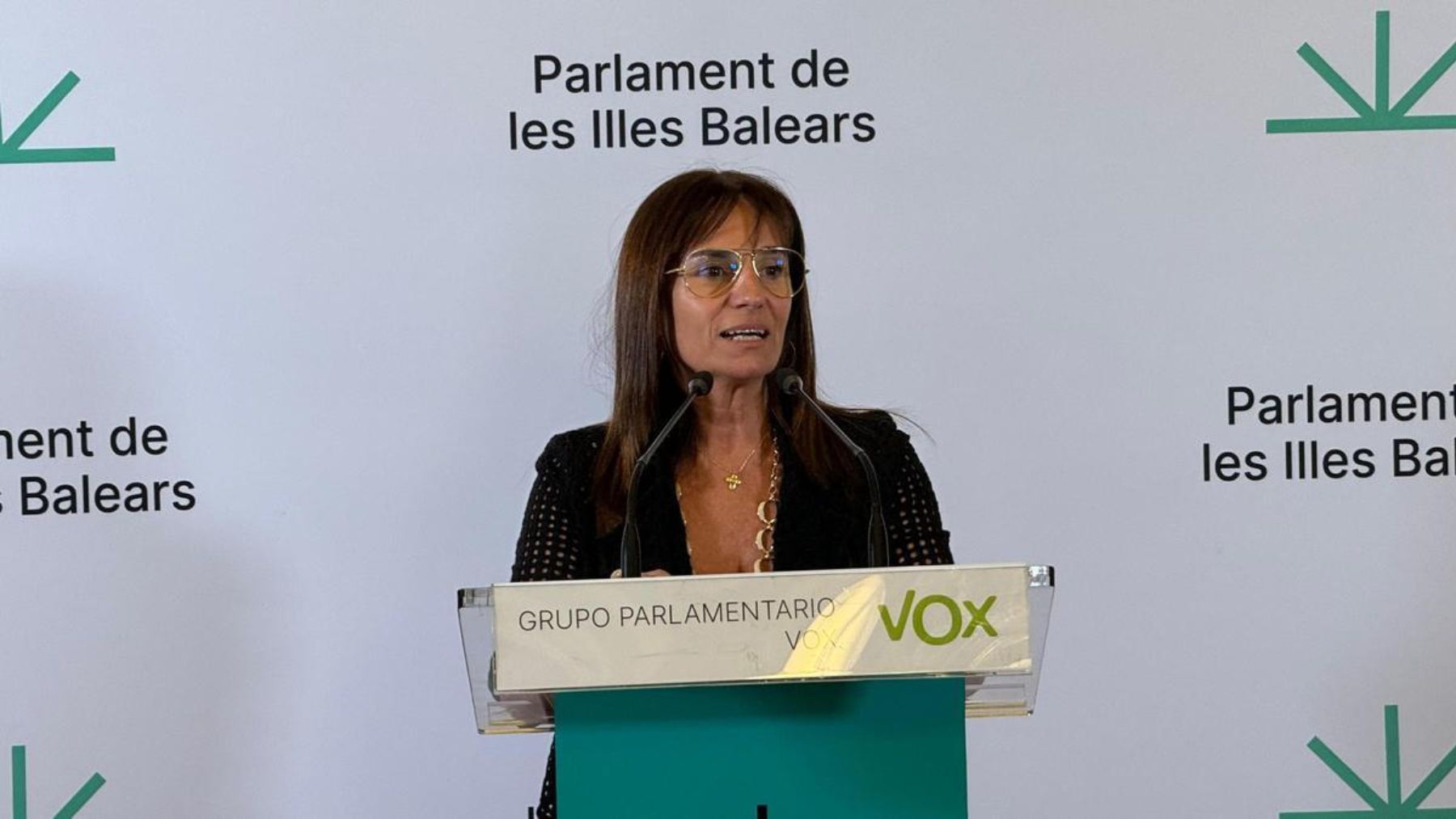 La portavoz de Vox en el Parlament balear, Manuela Cañadas.