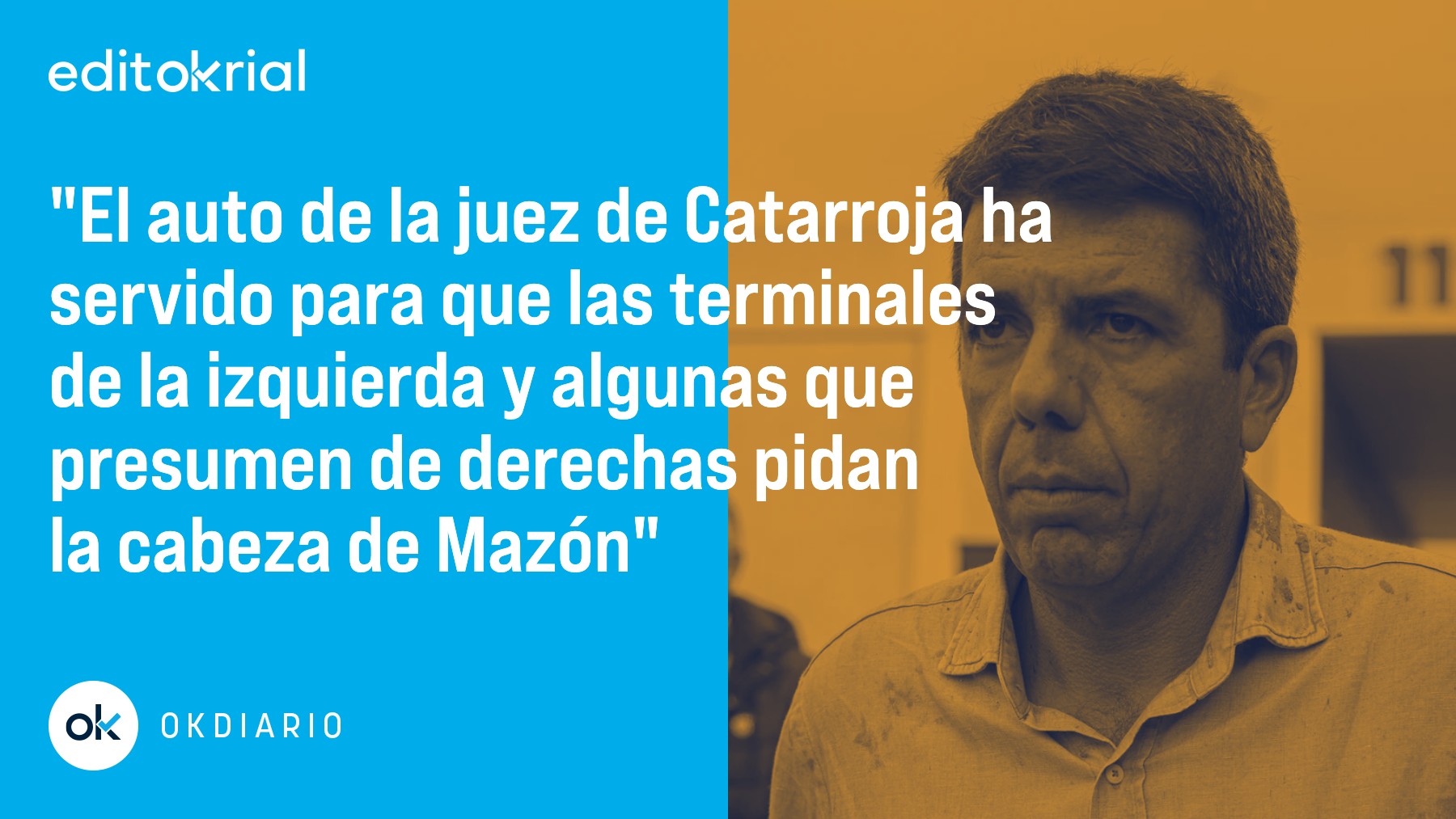 Algunos quieren que Mazón se vaya para que Sánchez se quede