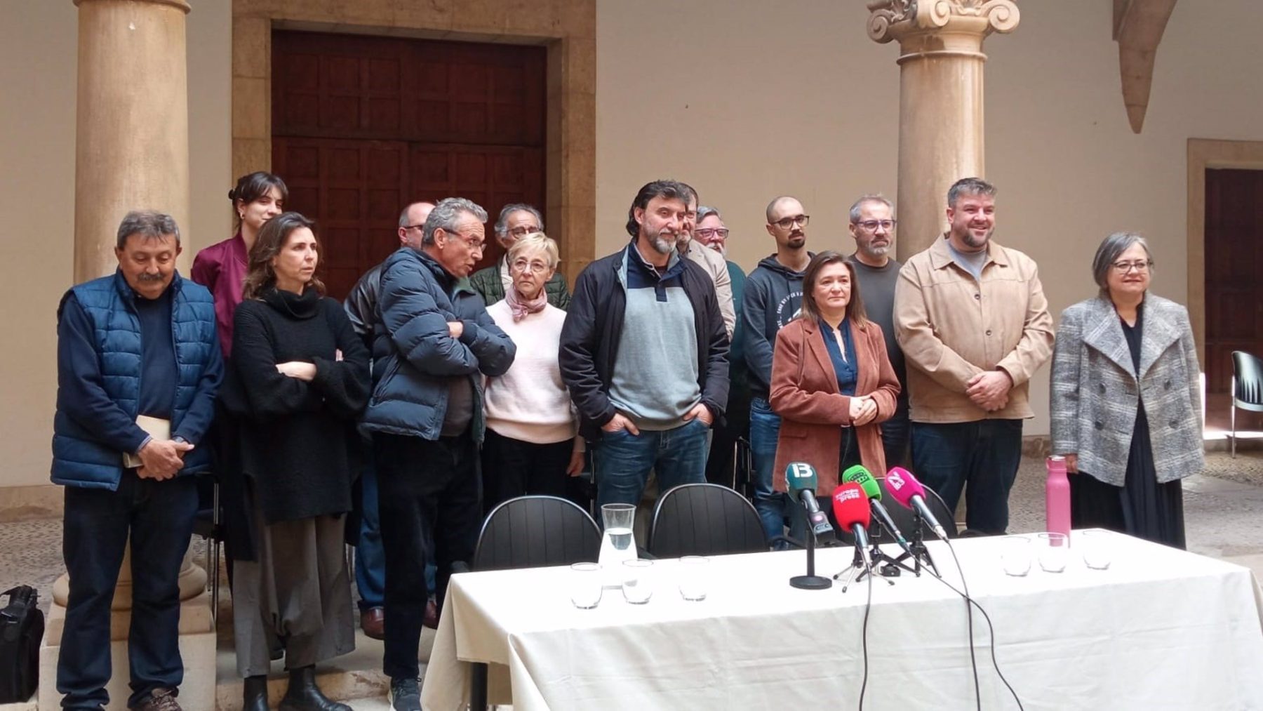 Representantes del Fòrum de la Societat Civil. (EP)