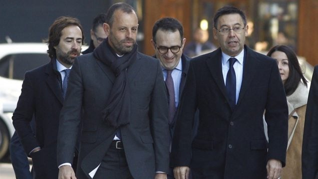 Sandro Rossell, Josep María Bartomeu, caso Negreira, Barcelona