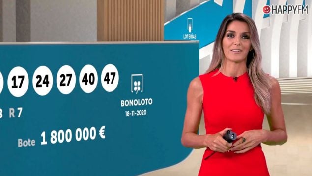 Blanca Benlloch, presentadora de las Loterías de RTVE.