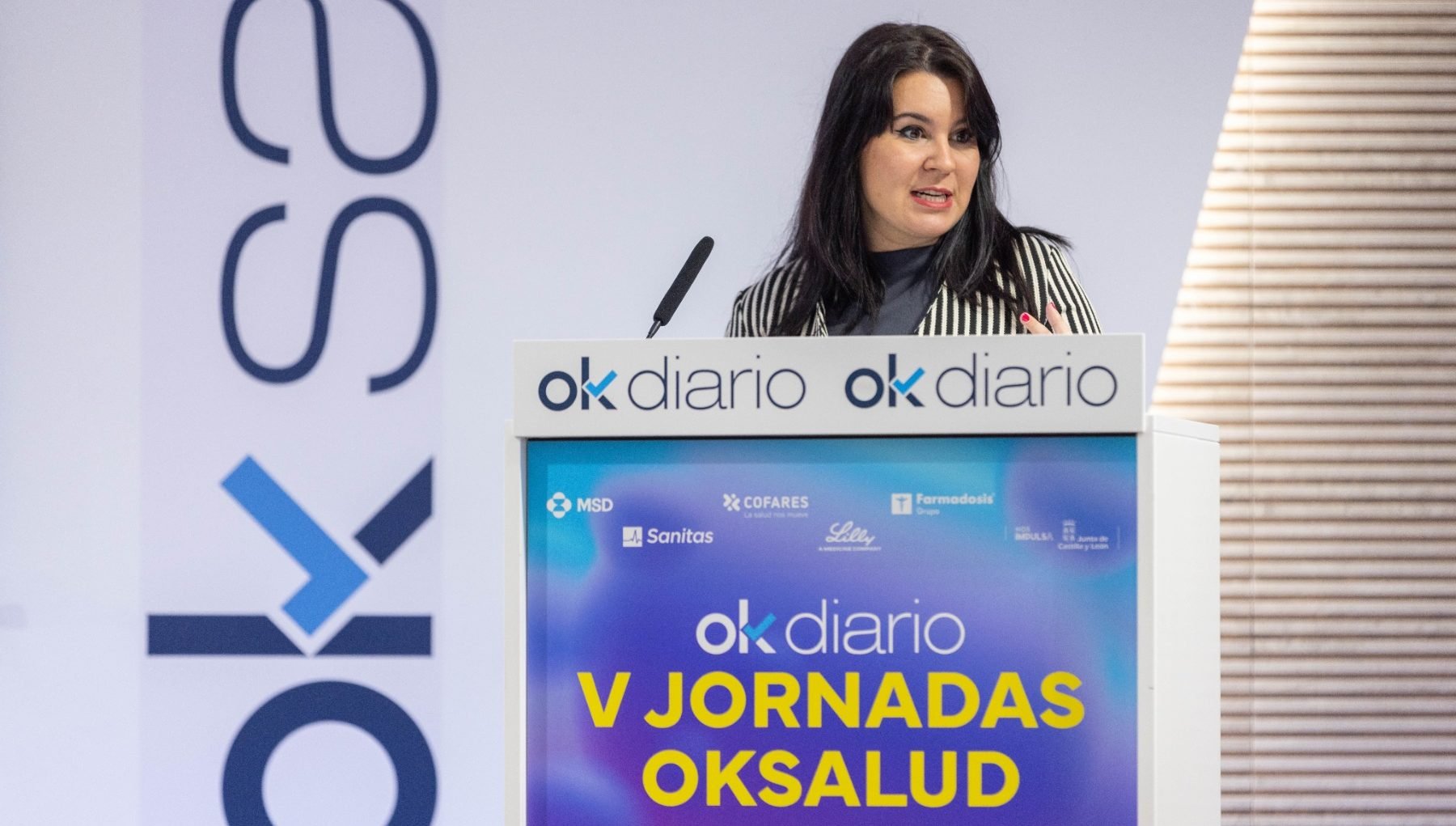 Pilar R Losantos en las V Jornadas OKSALUD.