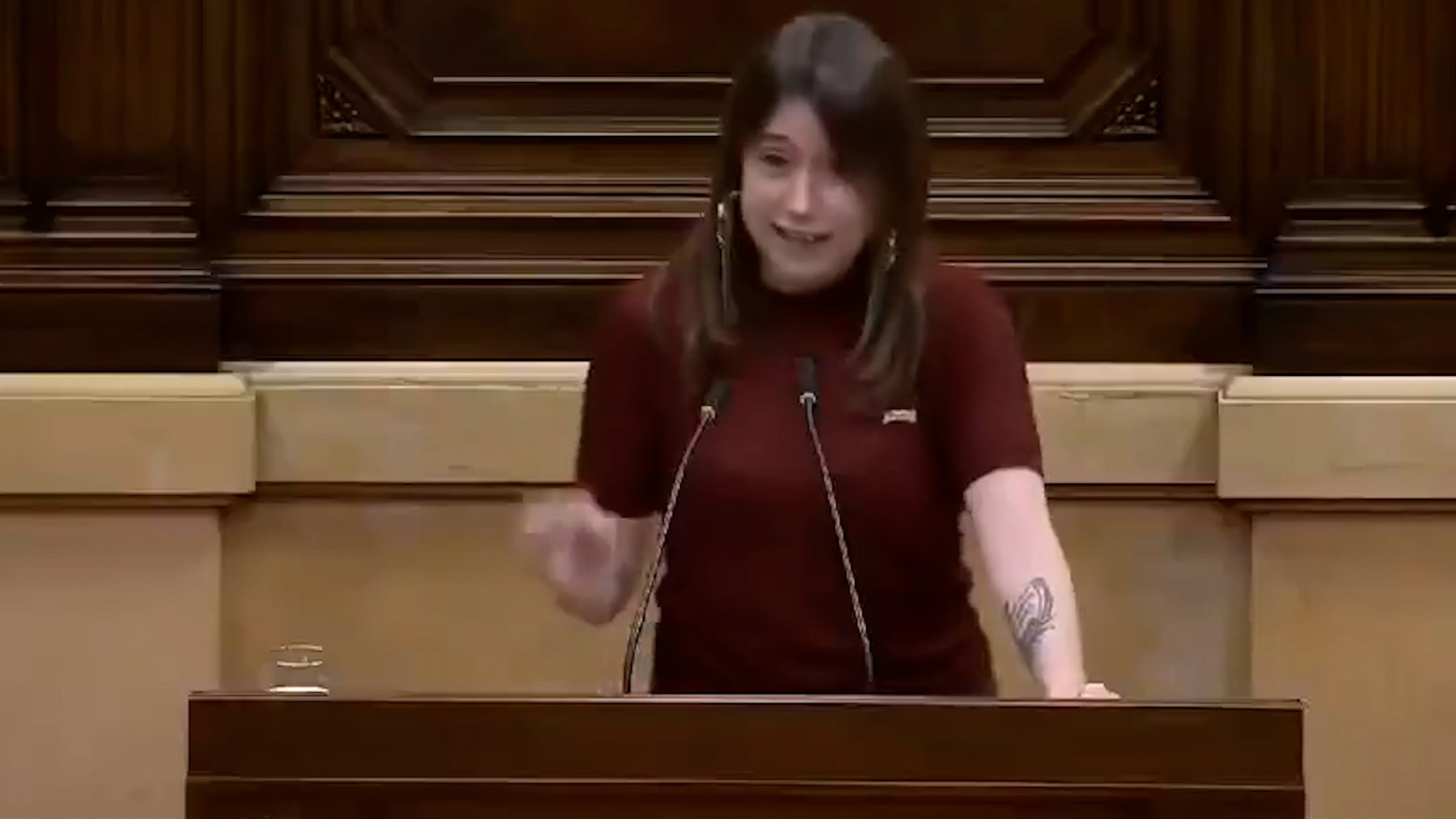 La diputada de CUP, Laura Vega.