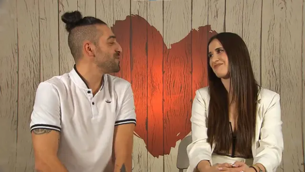 Samuel y Patricia en la decisión final de 'First Dates'. (Mediaset)