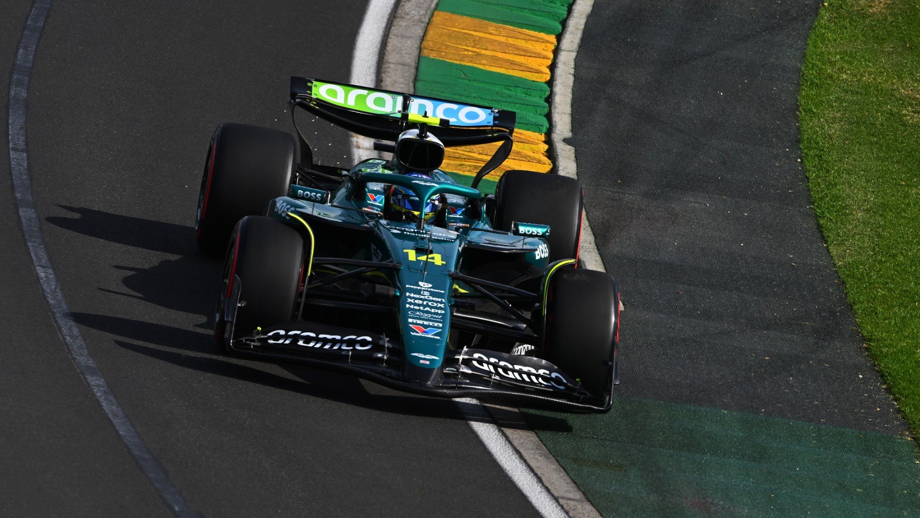 Fernando Alonso en los primeros libres del GP de Australia. (Getty)