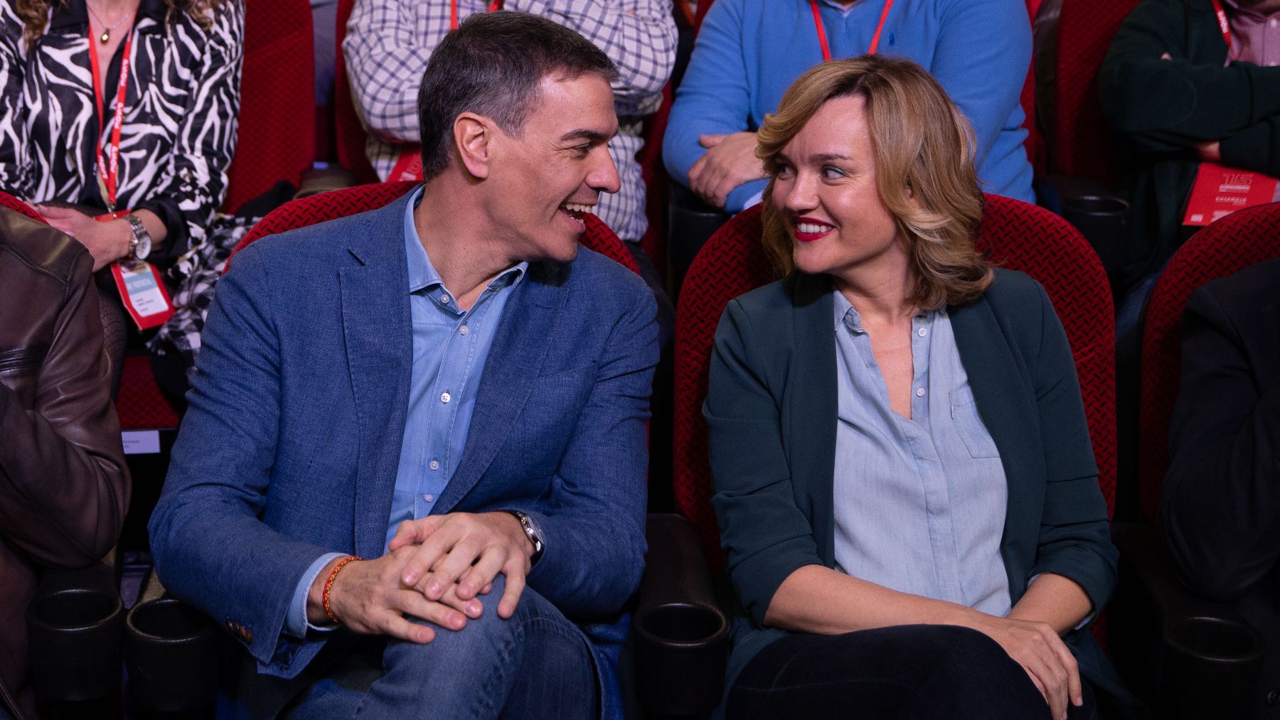 Pedro Sánchez y Pilar Alegría.