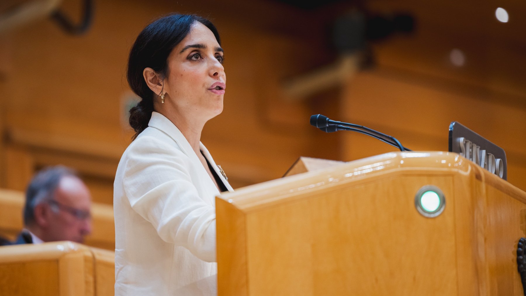 La senadora de Vox, Paloma Gómez Enríquez.