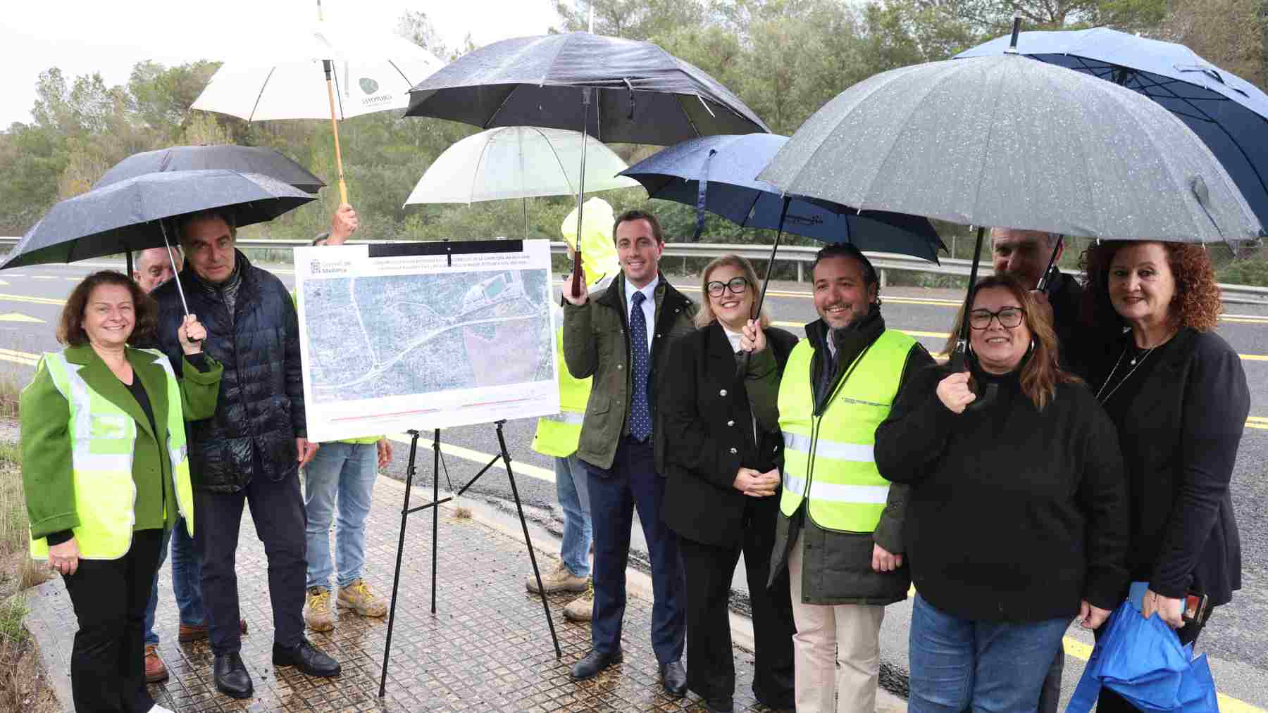 El Consell ha presentado las obras de la rotonda y el vial de Son Verí Nou.