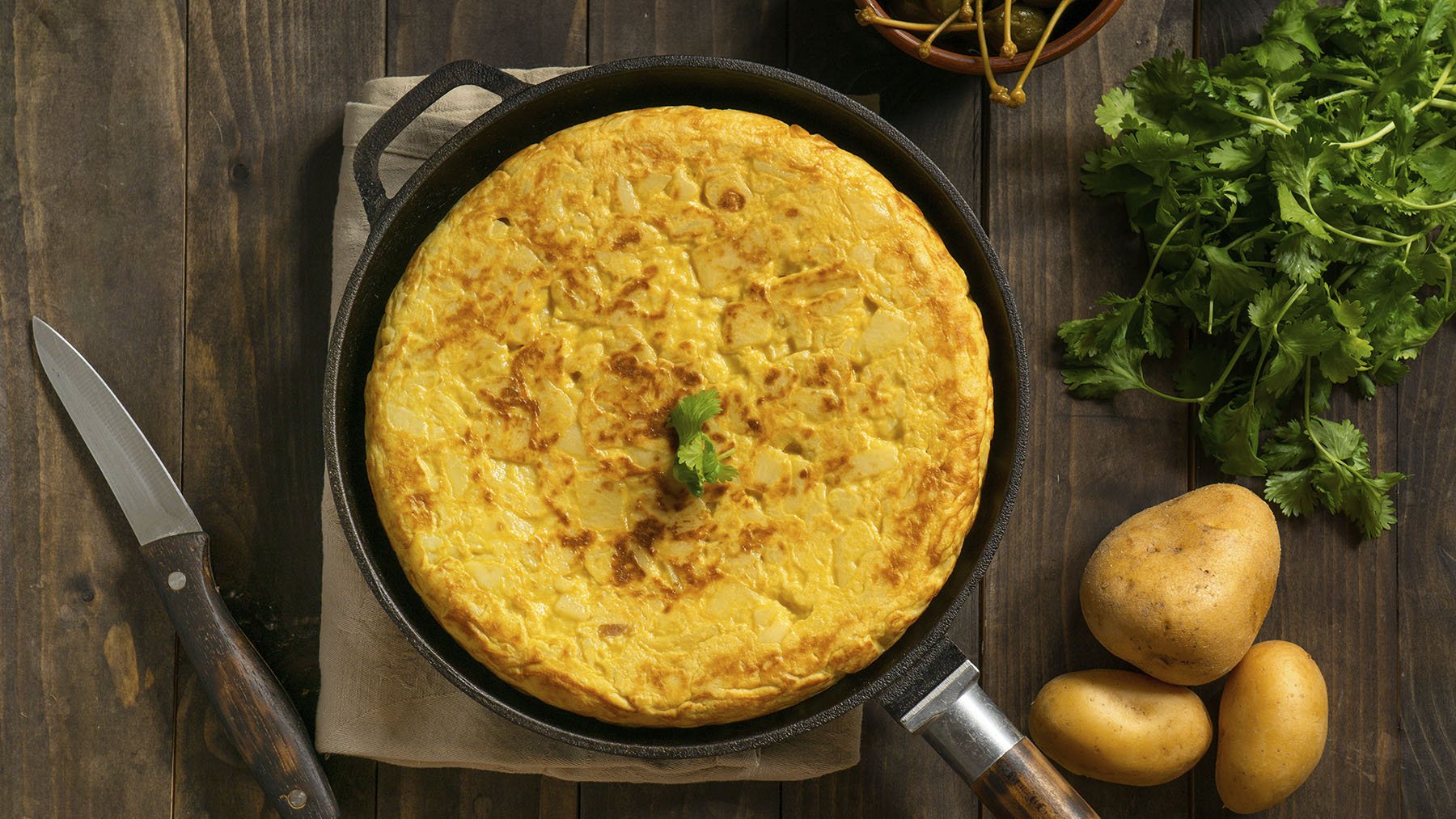 Tortilla de patatas. Foto: Freepik.