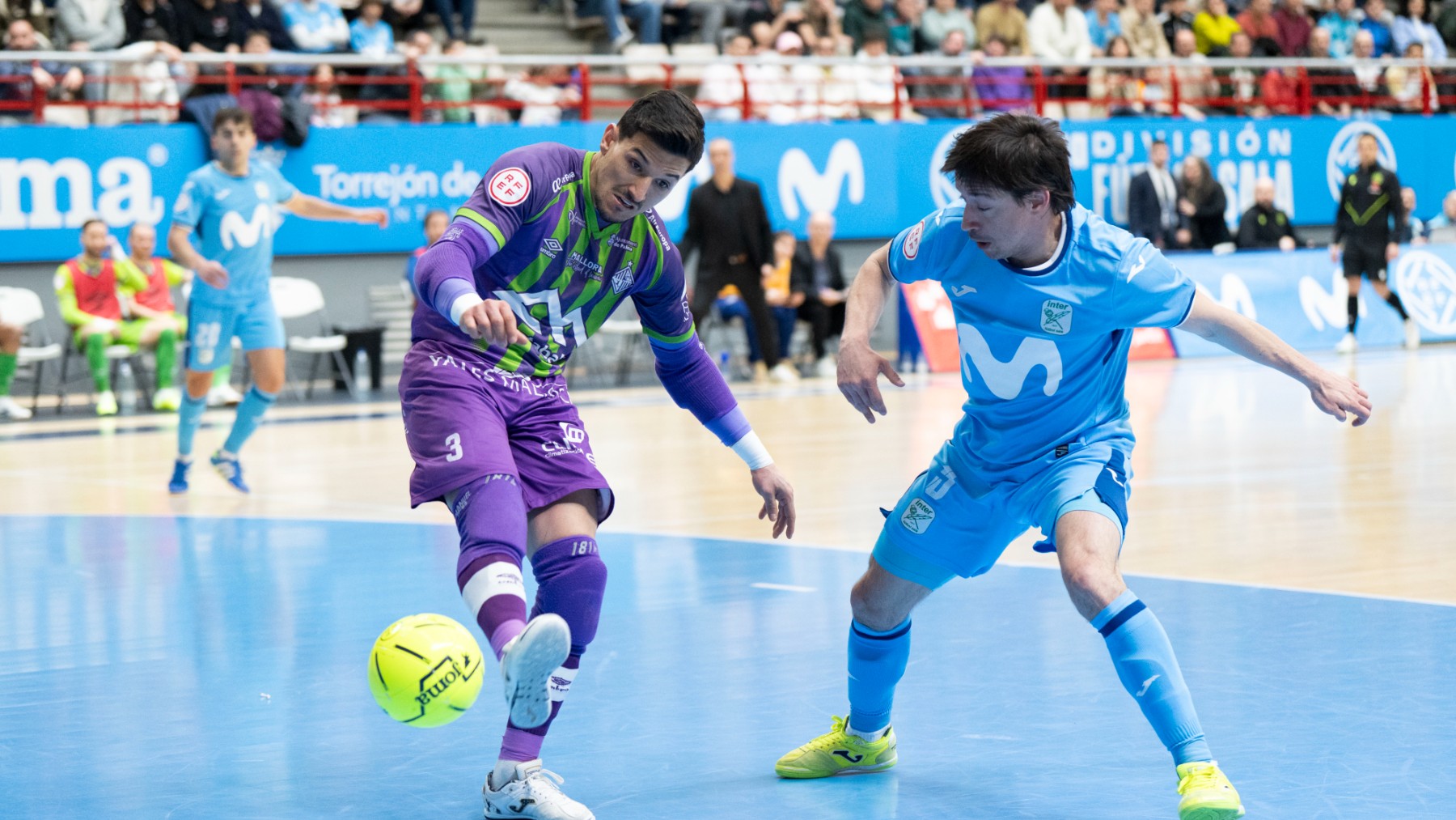 Luan Müller y Chaguinha, durante el partido.