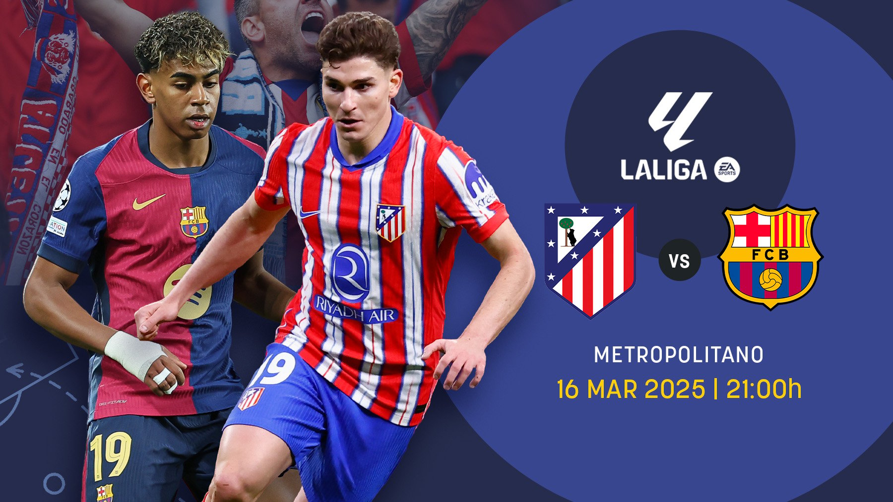 Atlético de Madrid-Barcelona.