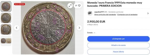 Es la moneda más buscada de toda Europa: 1 euro puede valer 2.900 euros