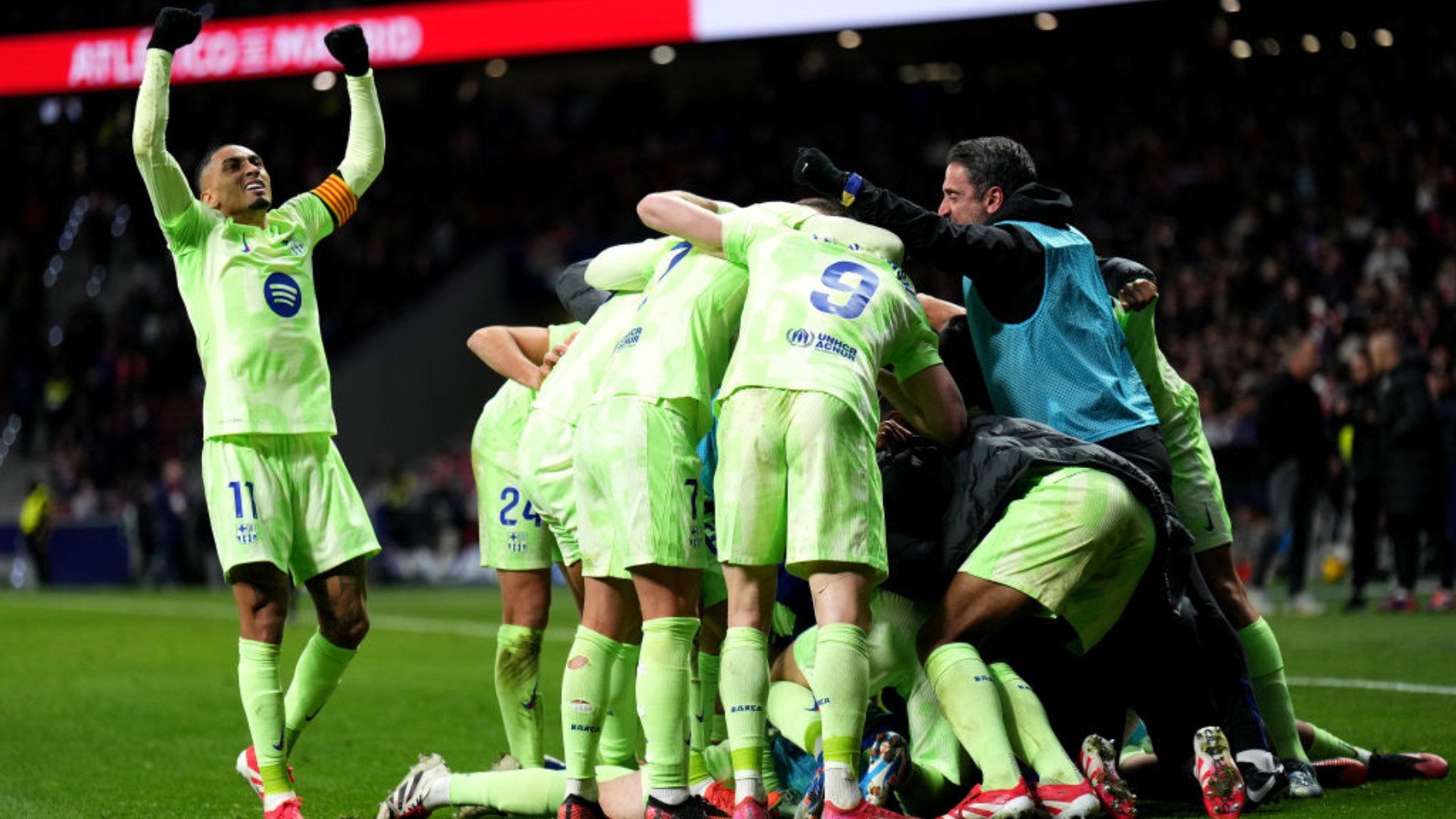 El Barcelona logró una épica remontada ante el Atlético. (Getty)