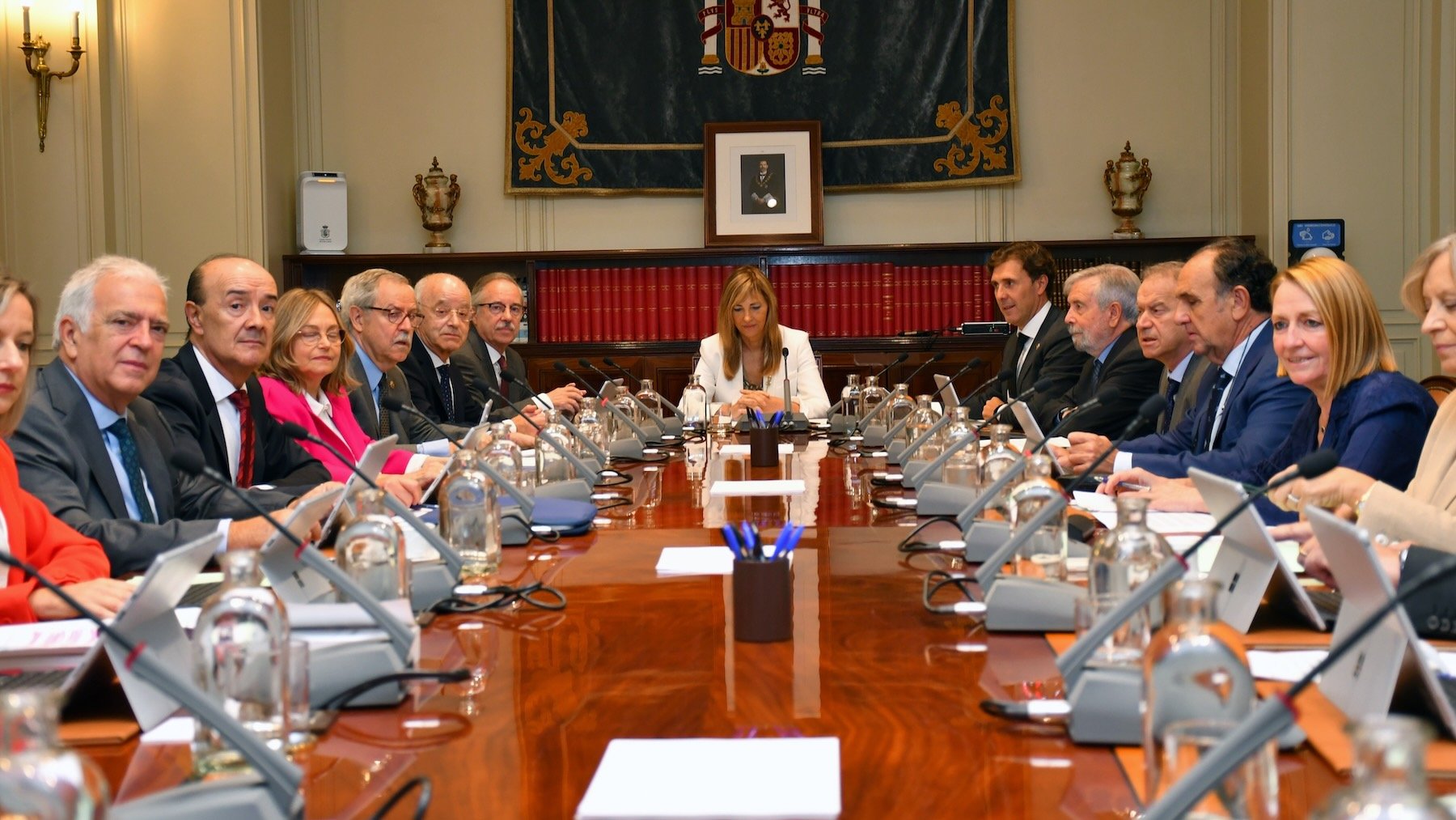 Miembros del Consejo General del Poder Judicial durante un pleno. (Foto: EP)