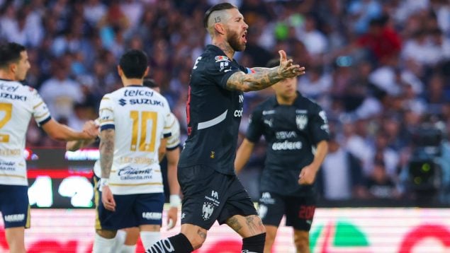 Sergio Ramos con los Rayados de Monterrey. (Getty)