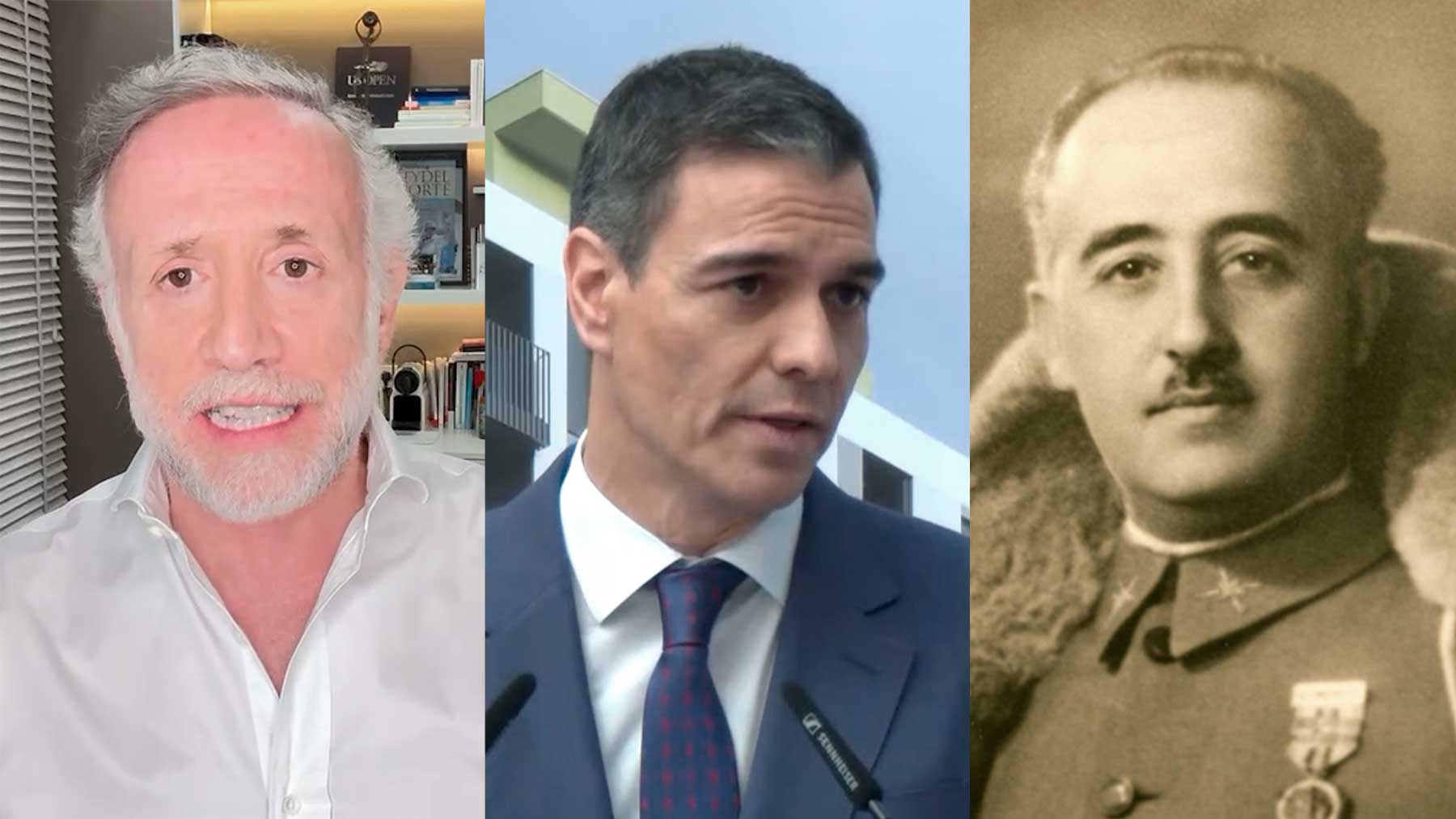 Inda: «Ya no soy el único que compara a Sánchez con Franco: ahora también lo hace el presidente de Prisa»