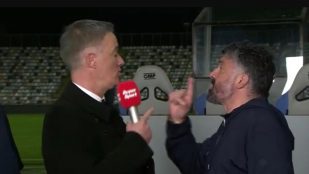 El tremendo enganchón de Gattuso en pleno directo con un ex del Sevilla: Eres una mala persona