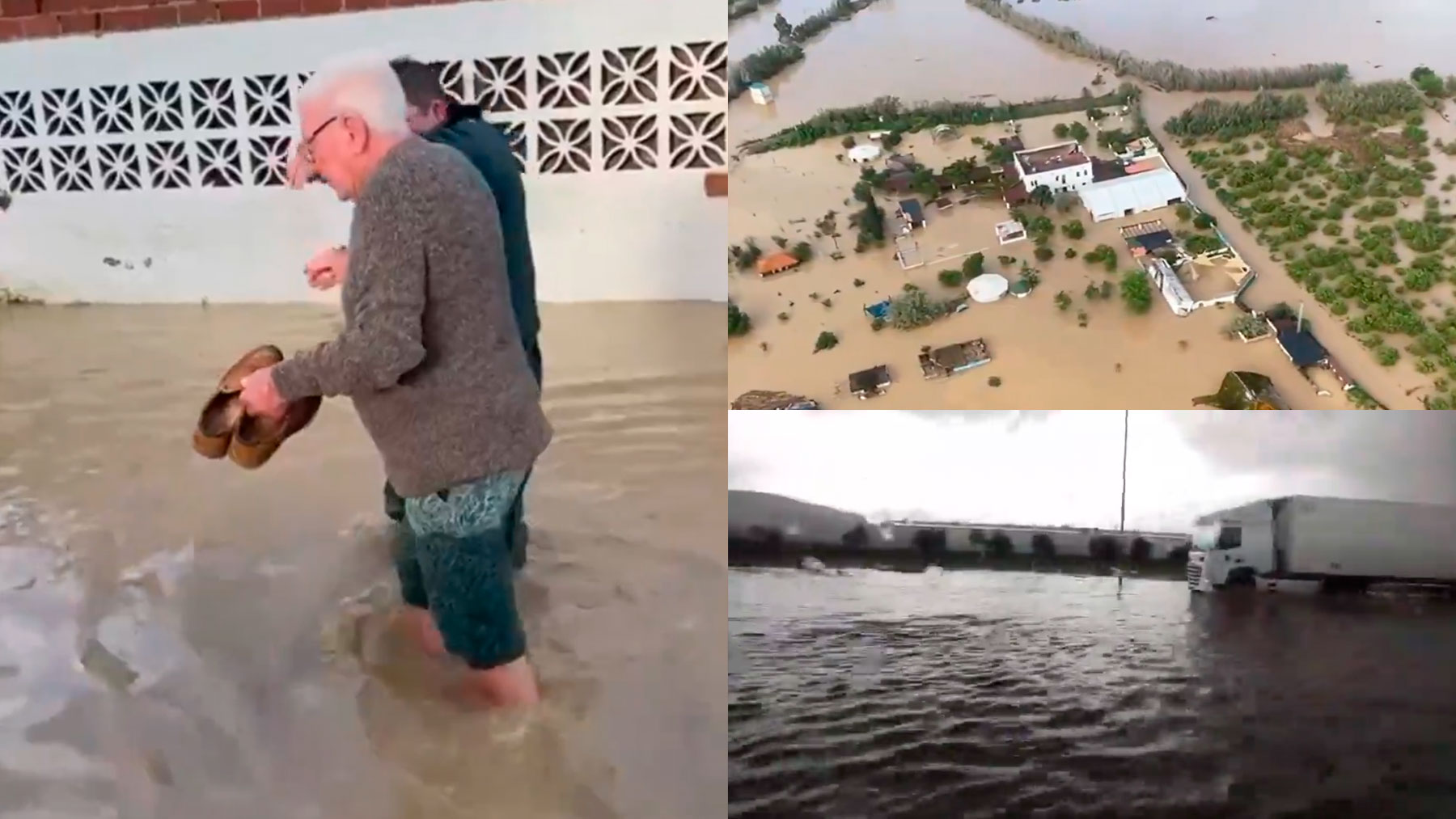 El temporal arrasa Andalucía: tornados, desaparecidos y ríos desbordados por la borrasca Laurence