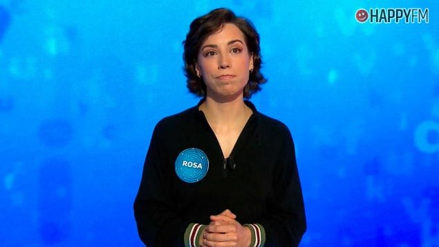 Rosa Rodríguez, concursante de Pasapalabra, durante El Rosco (Atresmedia).