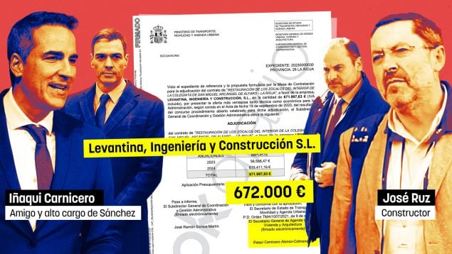 El mejor amigo de Sánchez y alto cargo dio un contrato de 672.000 € al empresario preferido de Ábalos