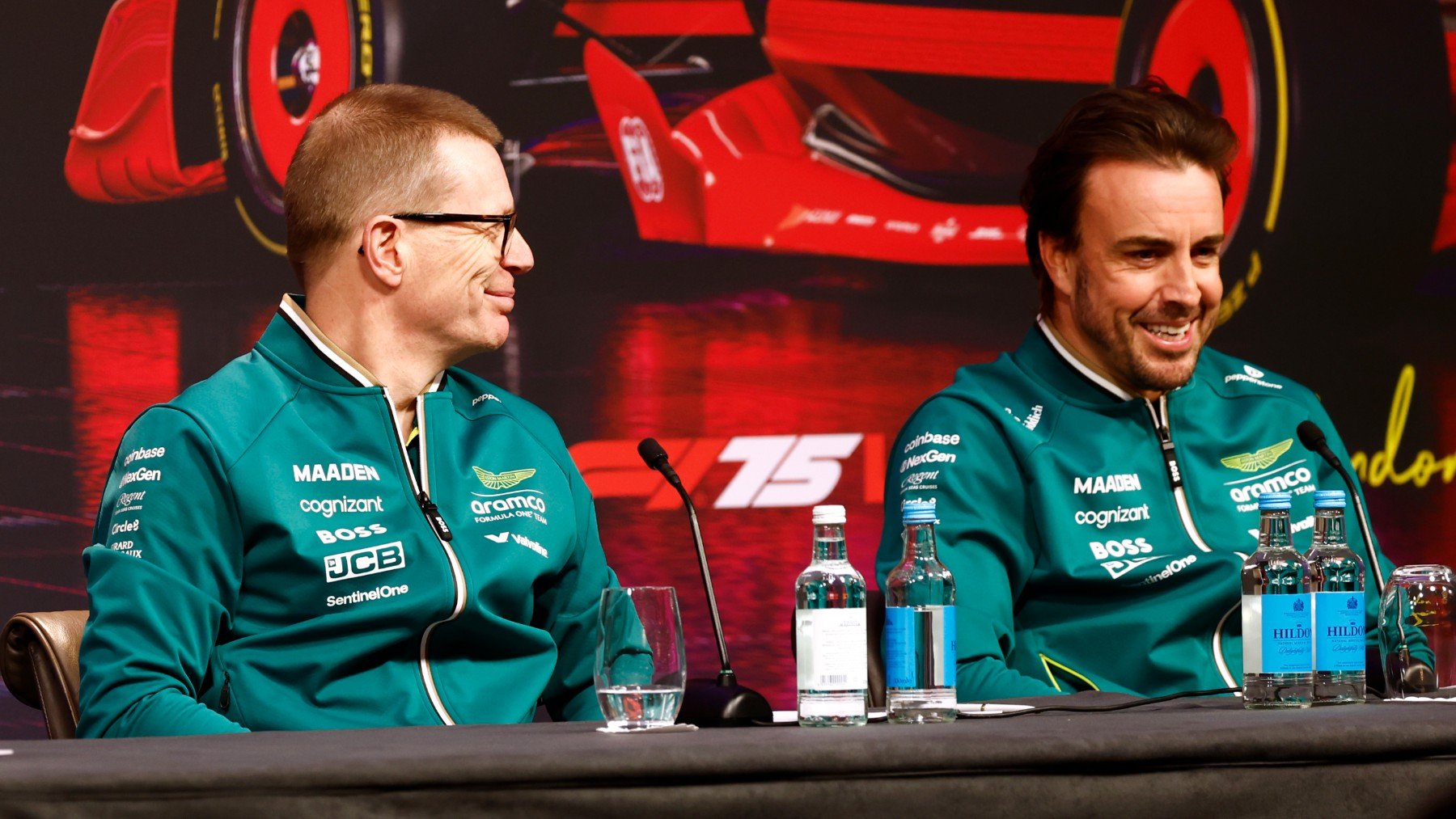 Andy Cowell comparte rueda de prensa con Fernando Alonso. (Getty)