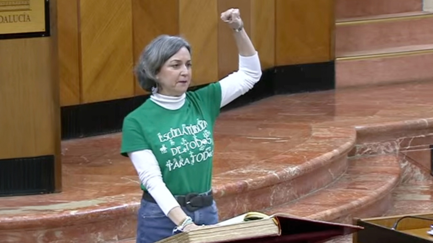 Begoña Iza, nueva diputada de Adelante Andalucía.